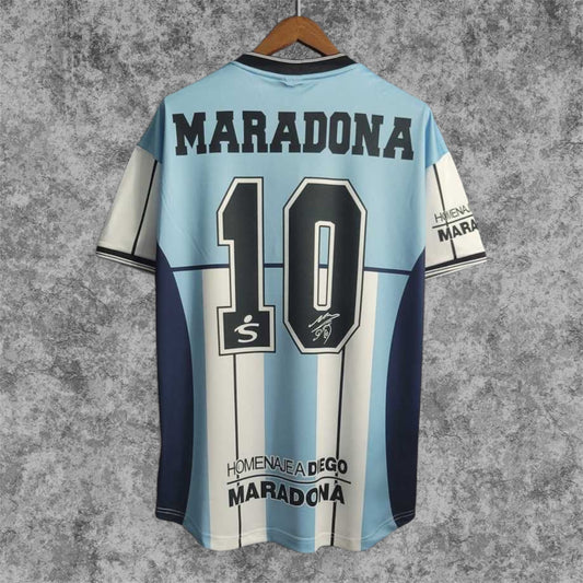 Argentina camiseta partido homenaje a Diego Maradona 2001 / Retro